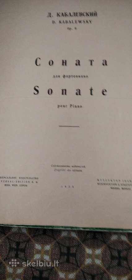 D.kabalevskio sonata fortepijonui