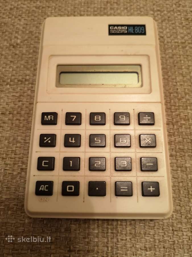Vintažinis Casio skaičiuotuvas