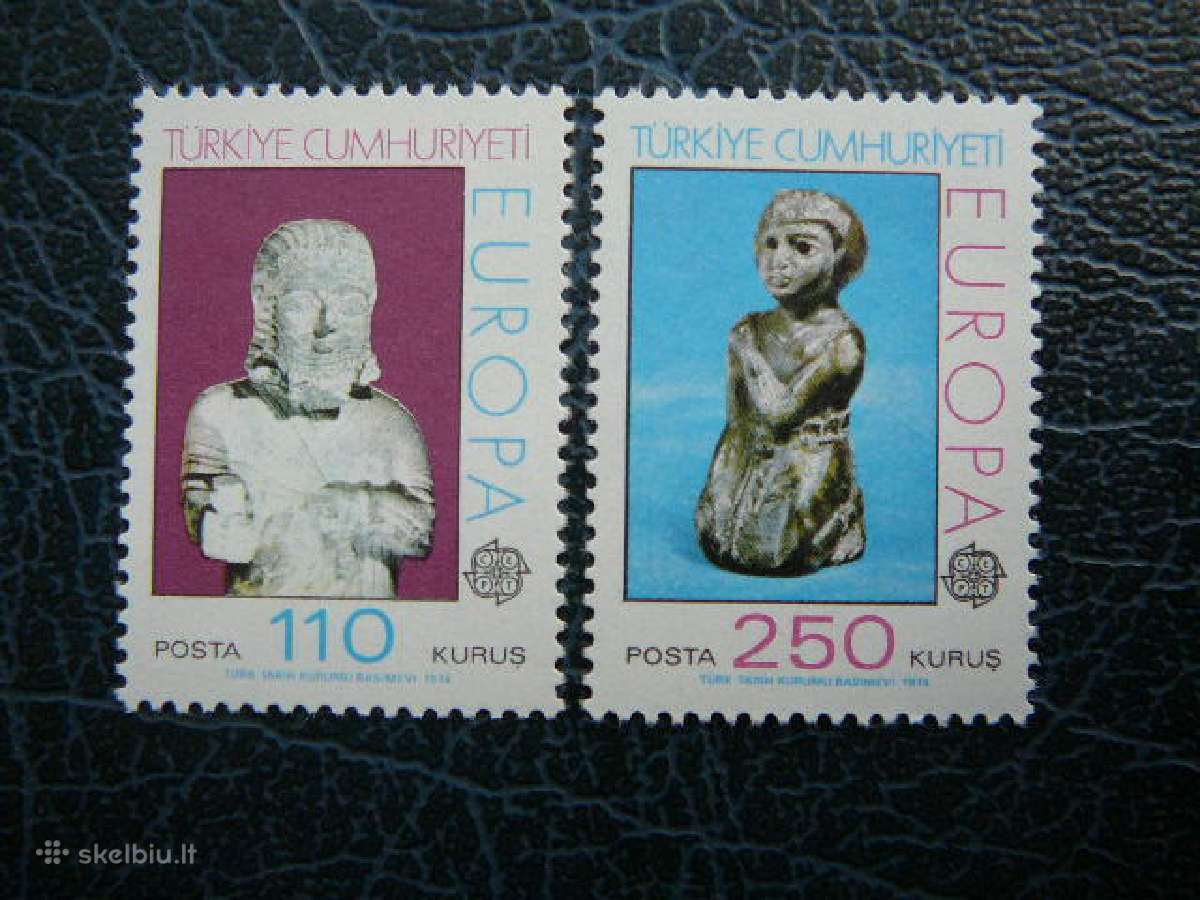 Europa Cept Turkija 1974 Skulpturos Mnh tkt2320