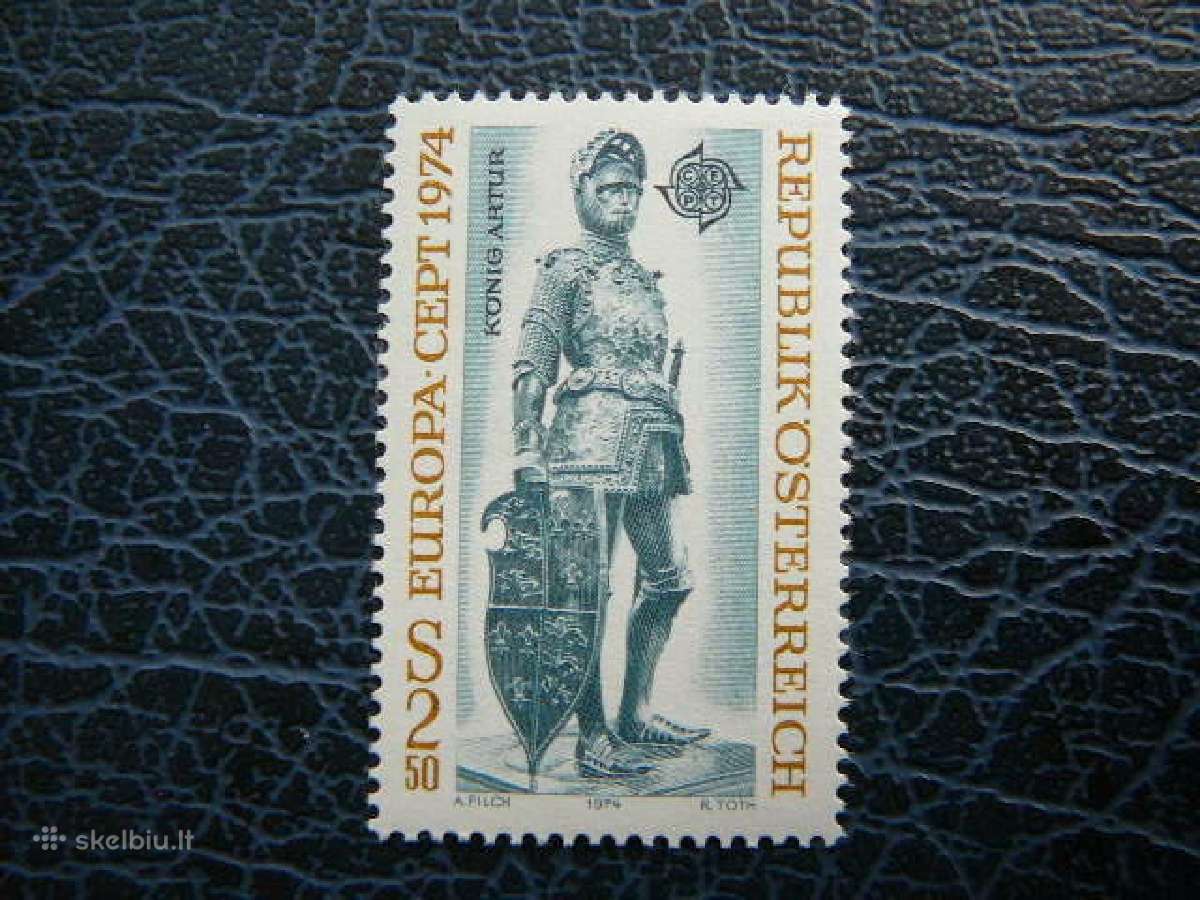 Europa Cept Austrija 1974 Skulpturos Mnh at1450