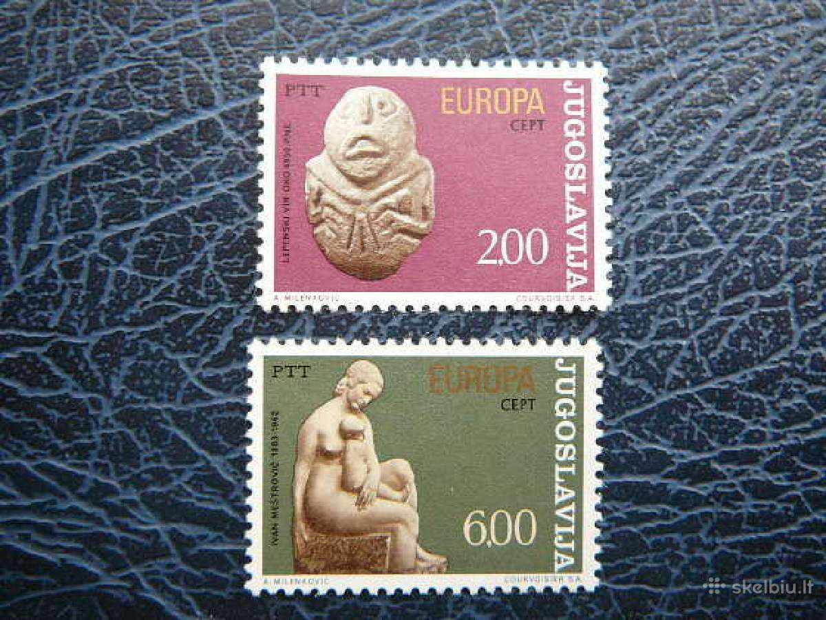 Europa Cept Jugoslavija 1974 Skulpturos Mnh js1557
