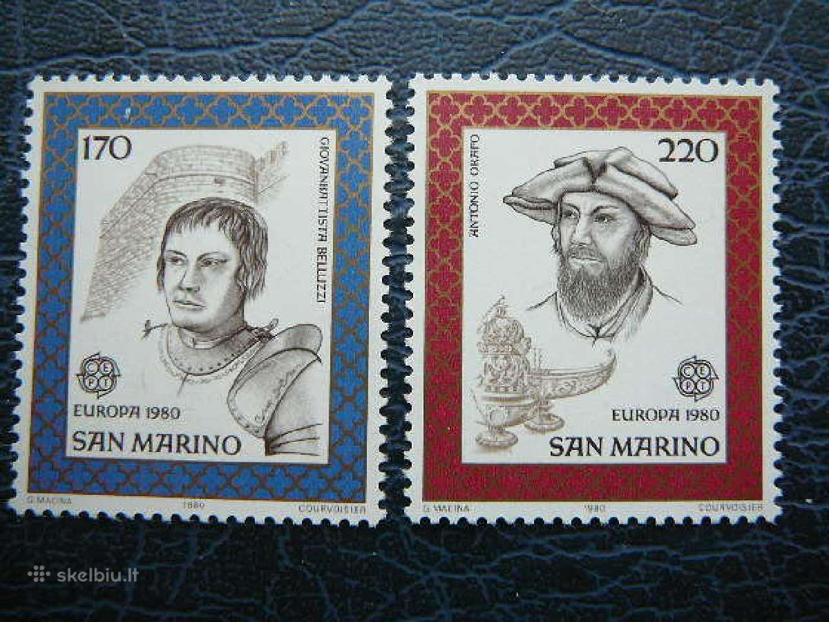 Europa San Marinas 1980 Izymus zmones Mnh smr1212