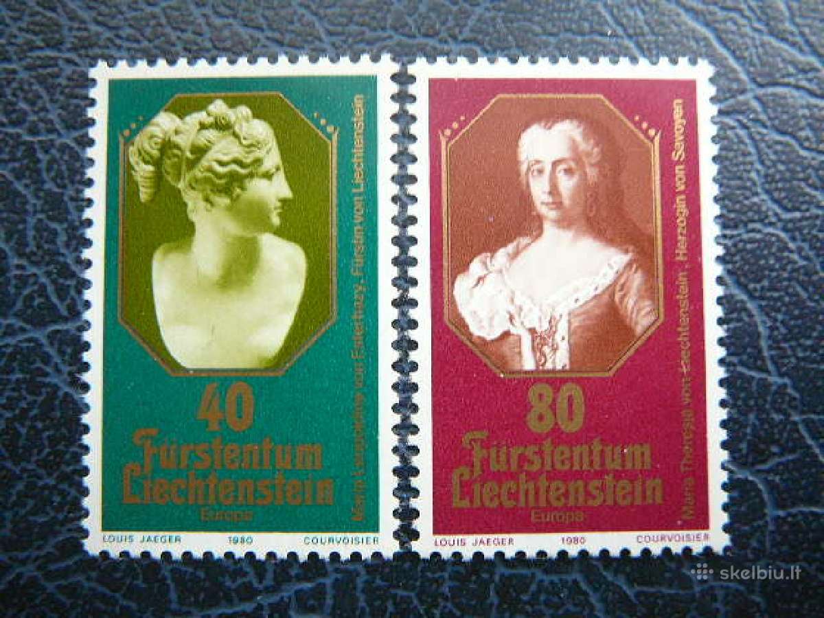 Europa Lichtensteinas 1980 Princeses Mnh lc741s