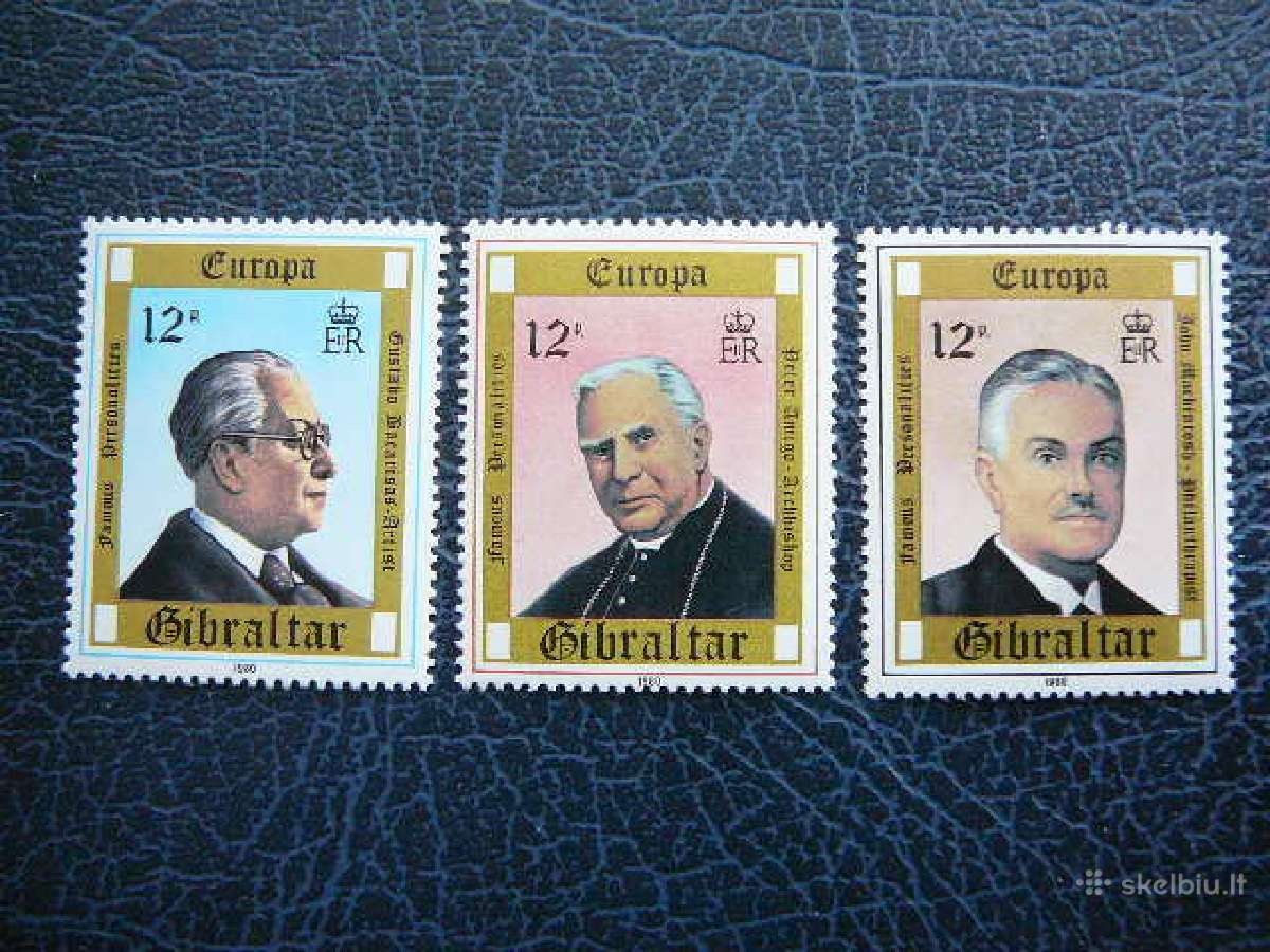 Europa Cept Gibraltaras 1980 Izymybes Mnh gt405