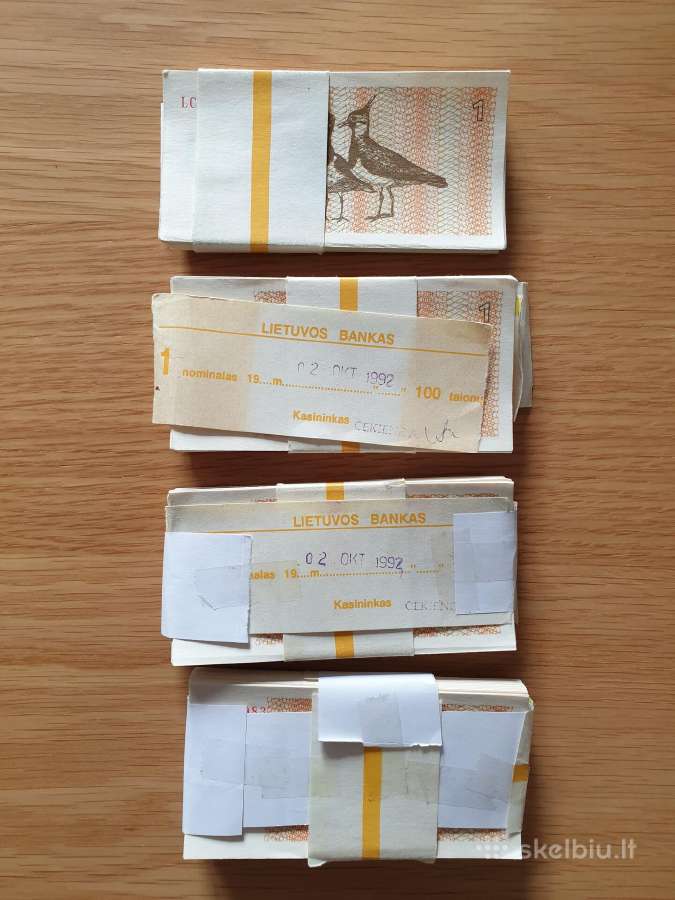 1992m. 1 talono pempės bankinio stovio pakuotės - nuotraukos Nr. 2