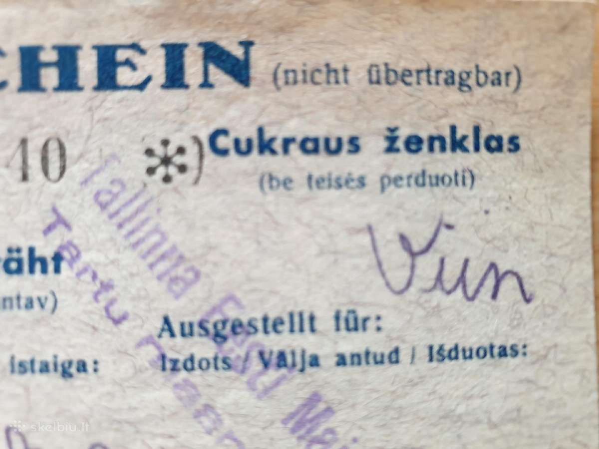 1943m. Cukraus ženklas Lietuva Vokietija - nuotraukos Nr. 2