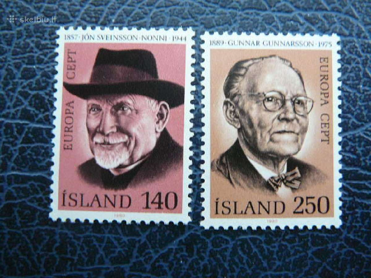 Europa Cept Islandija 1980 Izymus zmones Mnh is552