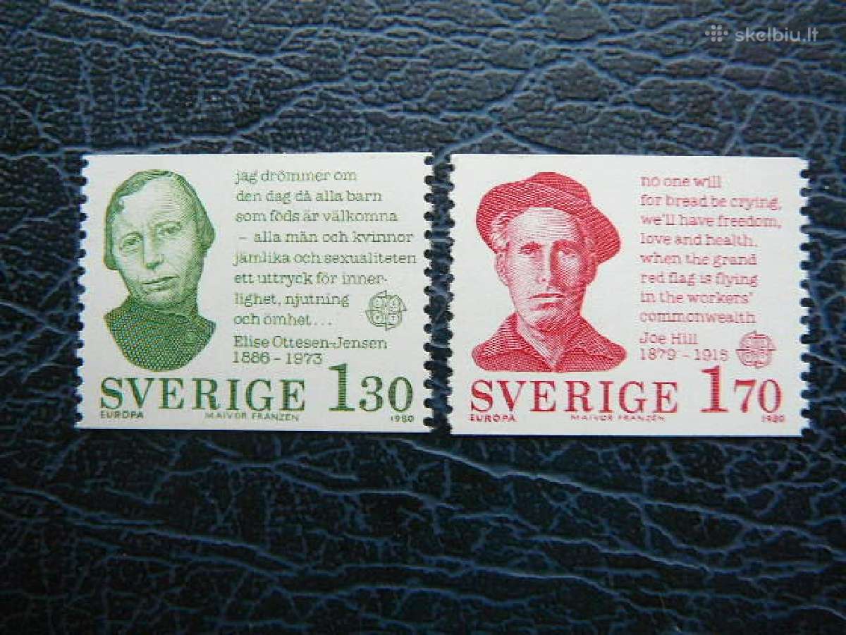 Europa Cept Svedija 1980 Izymybes Mnh svd1106