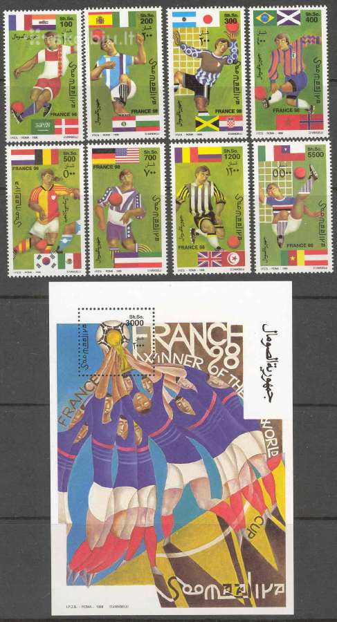 Somalis 1998. Pasaulio futbolo čempionatas.