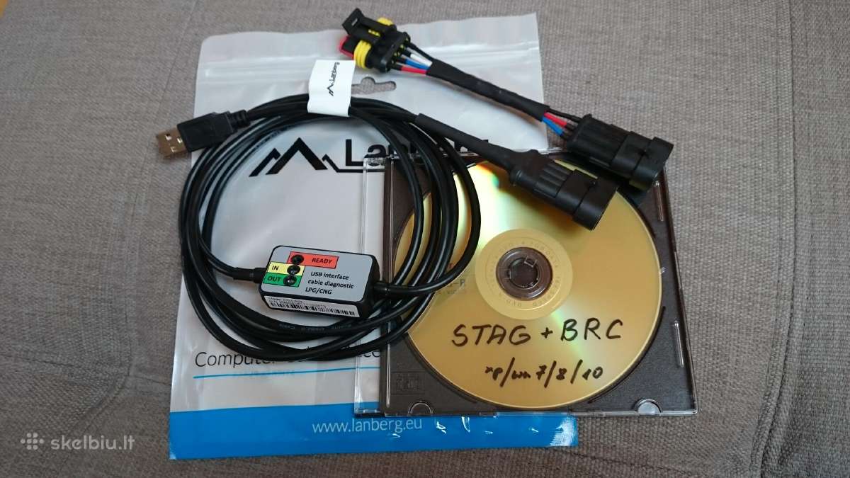 Stag Brc Lpgdujų diagnostinis kabelis su programom - nuotraukos Nr. 2
