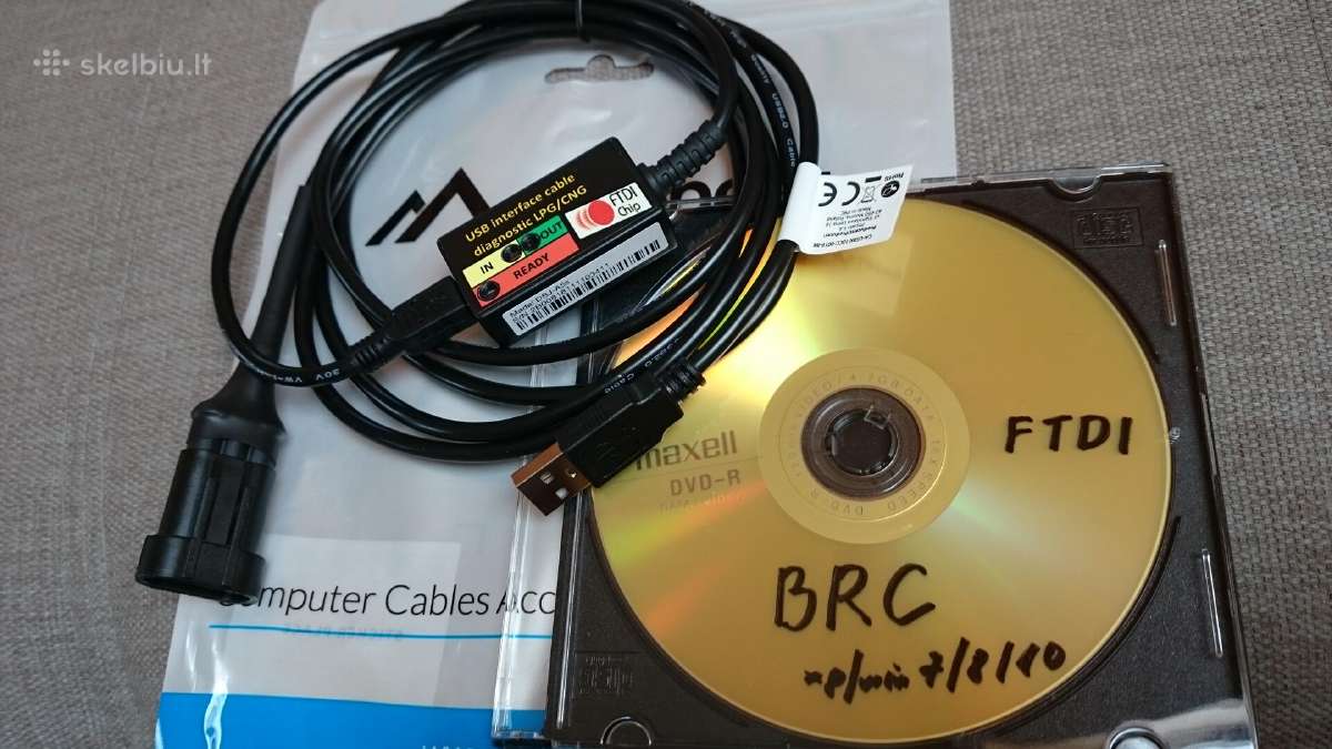 Stag Brc Lpgdujų diagnostinis kabelis su programom - nuotraukos Nr. 3