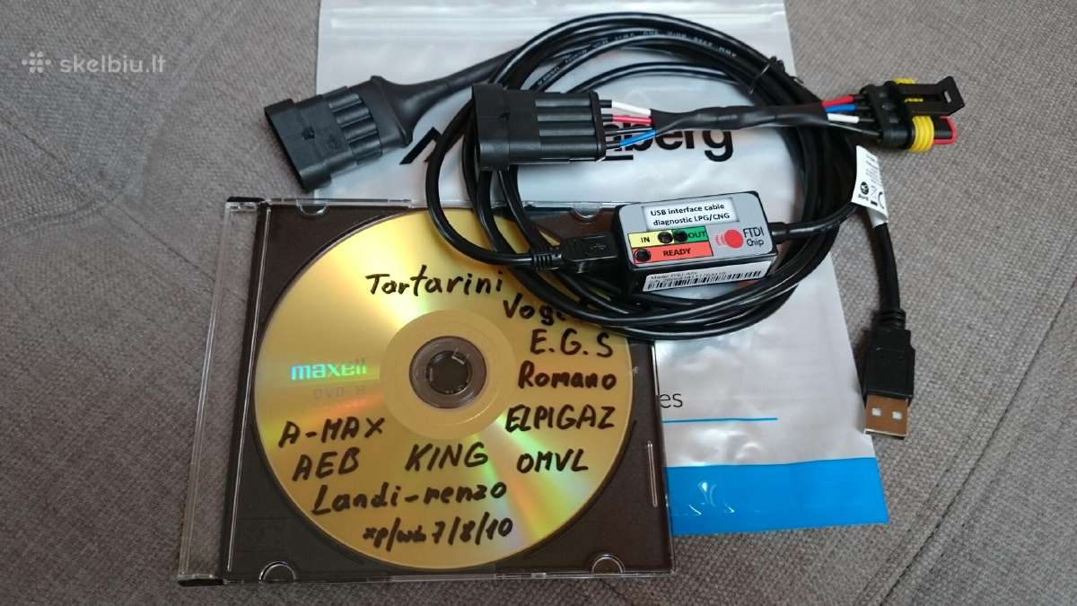 Stag Brc Lpgdujų diagnostinis kabelis su programom - nuotraukos Nr. 5