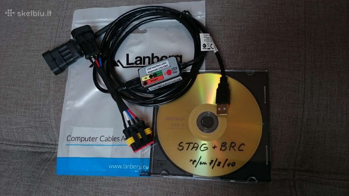 Stag Brc Lpgdujų diagnostinis kabelis su programom - nuotraukos Nr. 6
