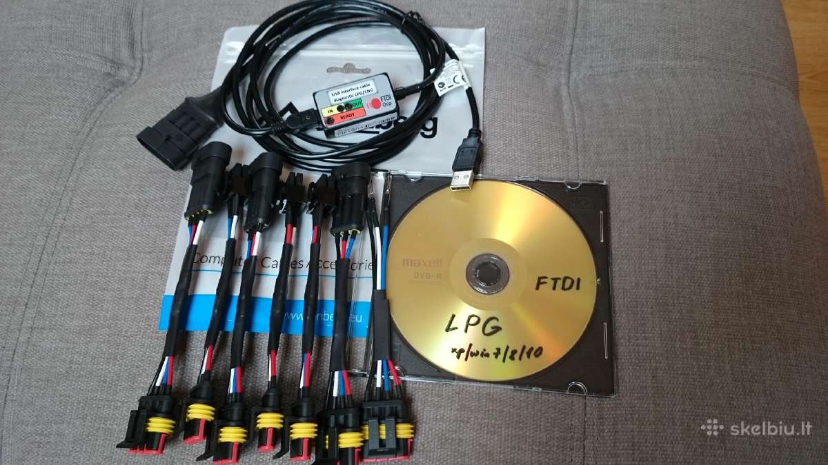 Stag Brc Lpgdujų diagnostinis kabelis su programom - nuotraukos Nr. 8