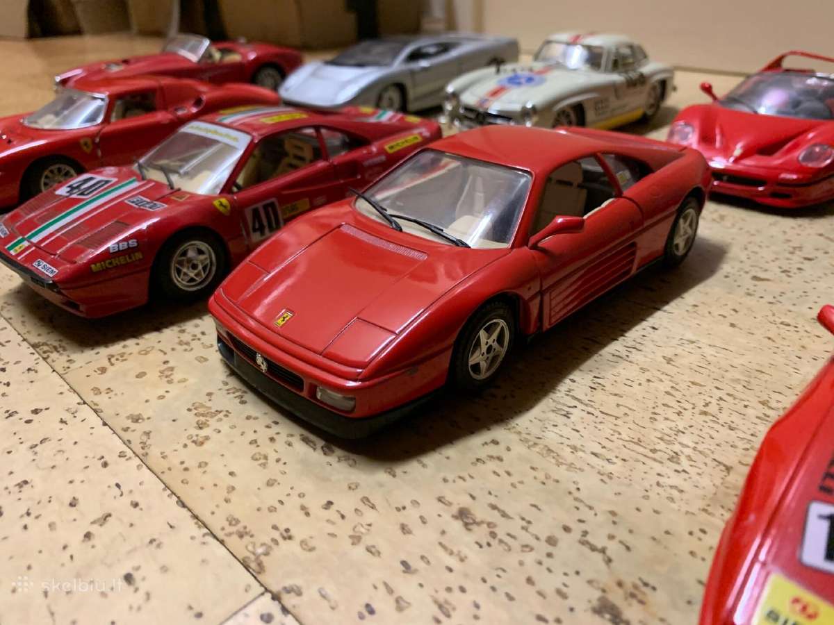 Modeliukai automodeliai 1:24 Ferrari Mercedes - nuotraukos Nr. 4