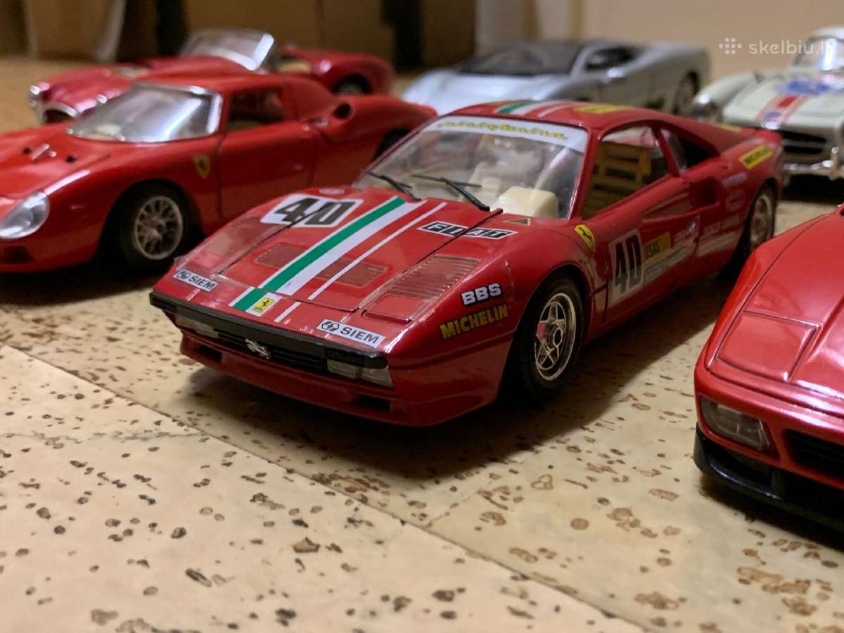 Modeliukai automodeliai 1:24 Ferrari Mercedes - nuotraukos Nr. 5