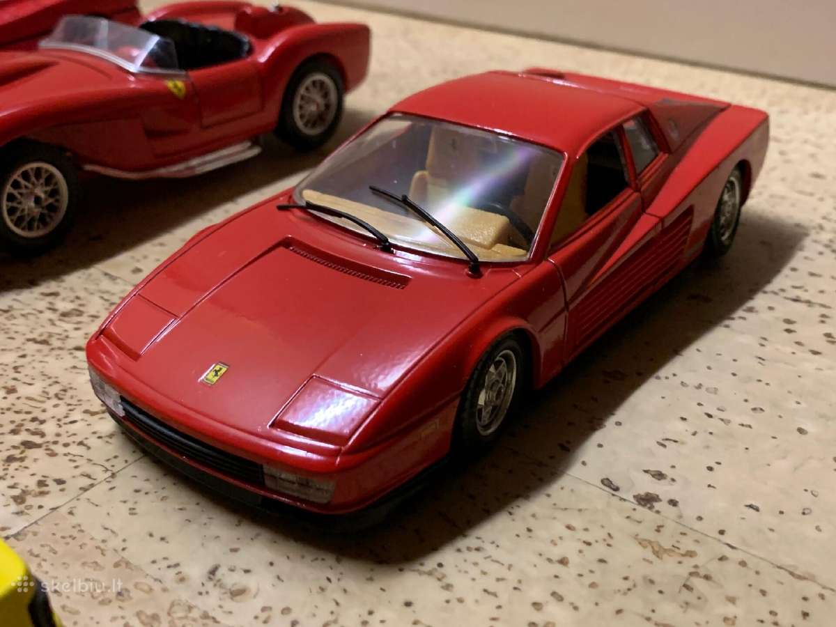 Modeliukai automodeliai 1:24 Ferrari Mercedes - nuotraukos Nr. 12