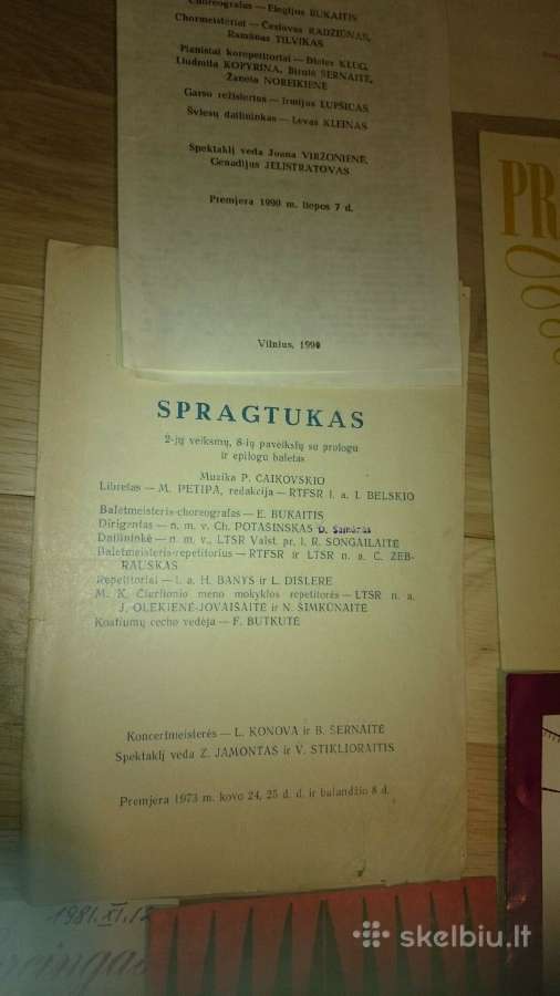 Senų operos ir baleto teatro spektaklių programėlė - nuotraukos Nr. 4
