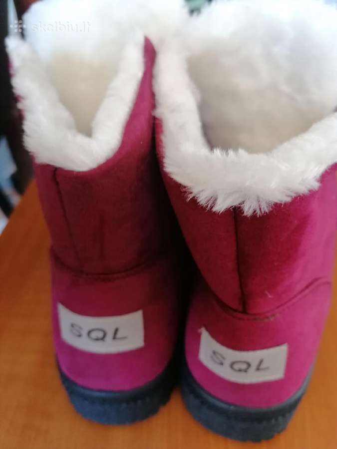Bordiniai šilti žieminiai batai vidpadis 26cm Nauj - nuotraukos Nr. 4