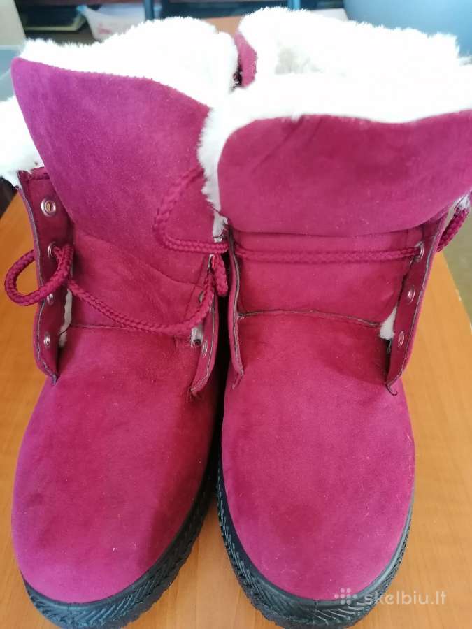 Bordiniai šilti žieminiai batai vidpadis 26cm Nauj - nuotraukos Nr. 3