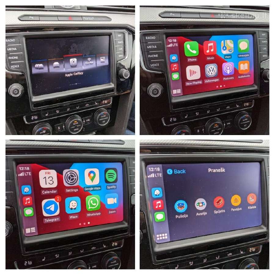 Audi Usa-eu VW Seat Skoda Waze Carplay App Connect - nuotraukos Nr. 23