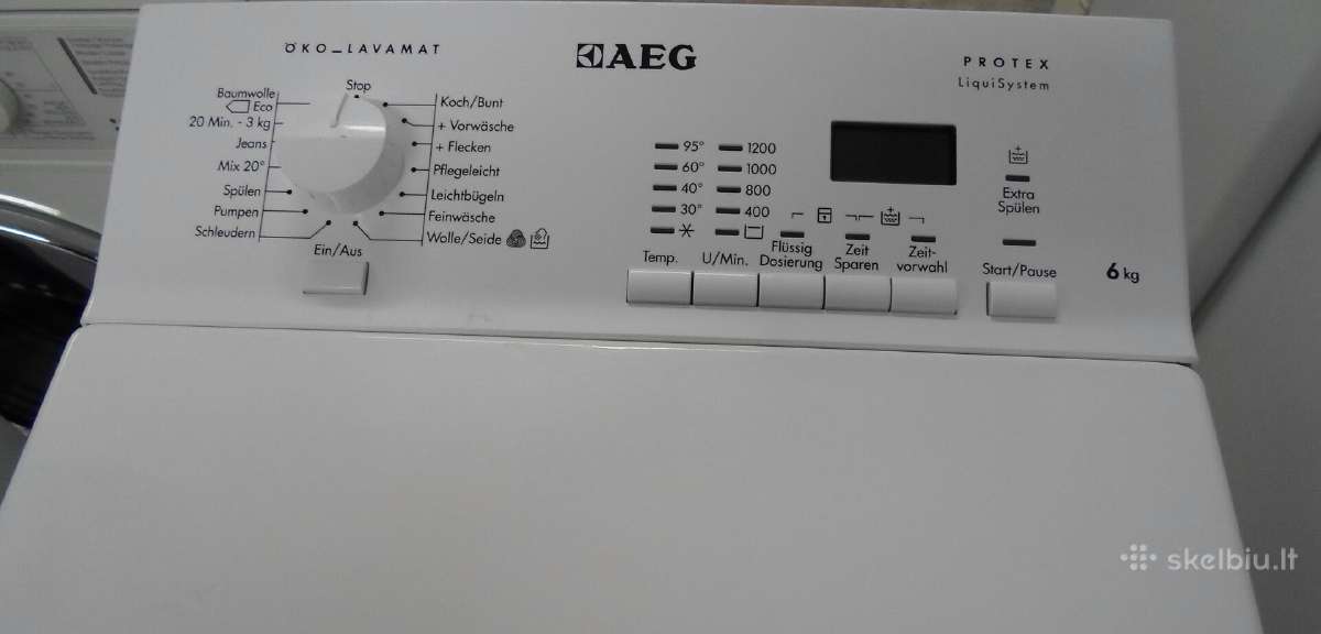 Siaura Skalbimo Masina Aeg Oko Lavamat 6kg - nuotraukos Nr. 2
