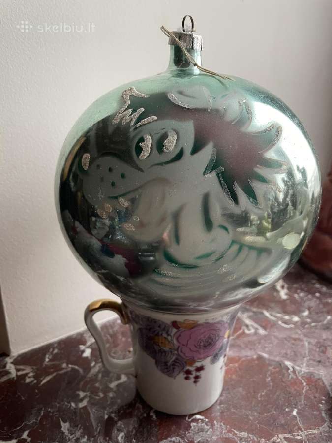 Unikalus eglės žaislas ( burbulas) 16 cm dydžio!