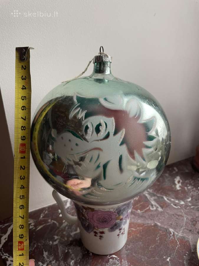 Unikalus eglės žaislas ( burbulas) 16 cm dydžio! - nuotraukos Nr. 2