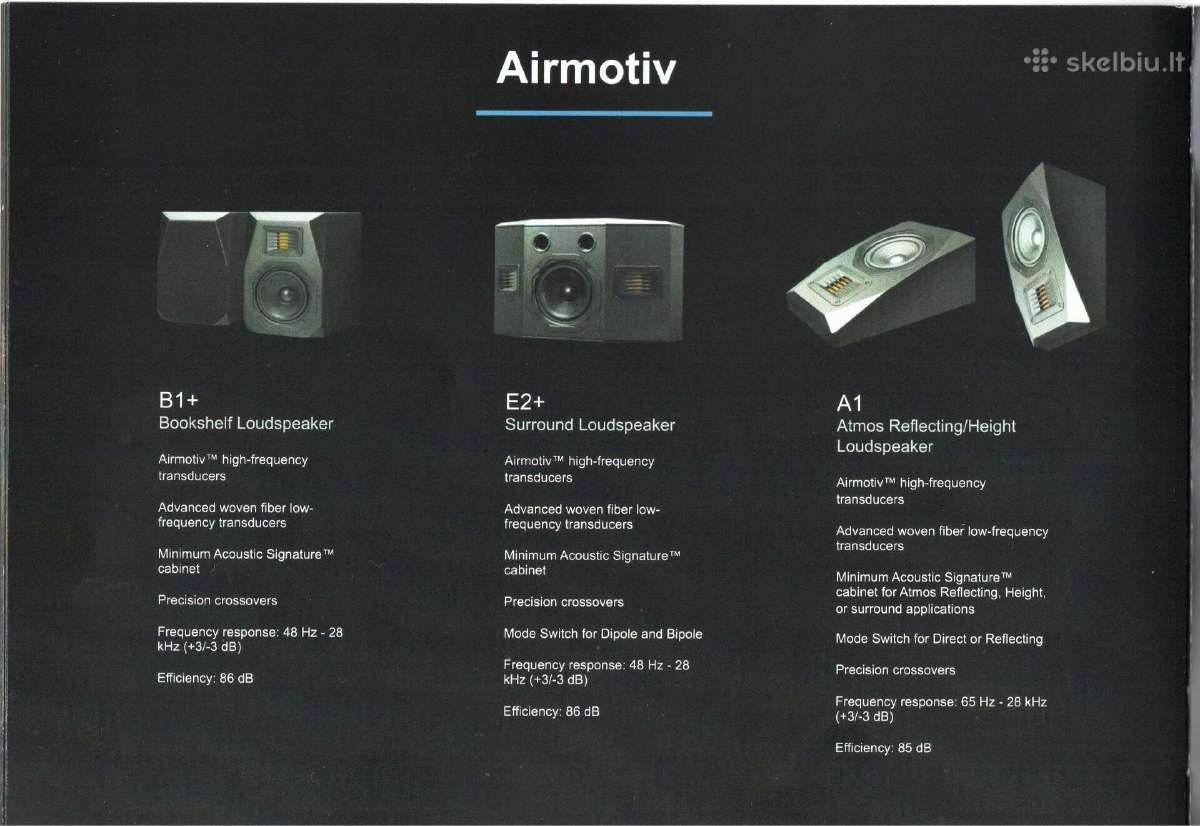 Emotiva Airmotiv B-1+ /t-zero T1+ T-2+ T2+ Se8 S12 - nuotraukos Nr. 9