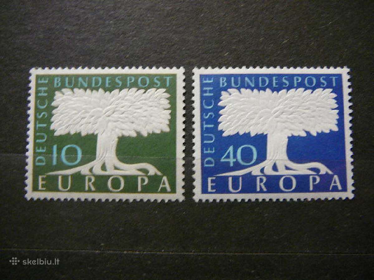 Europa Cept Vokietija 1957 Mnh vkt268/9