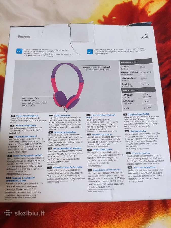 Hama Kids Vaikiškos Stereo Ausinės - nuotraukos Nr. 7