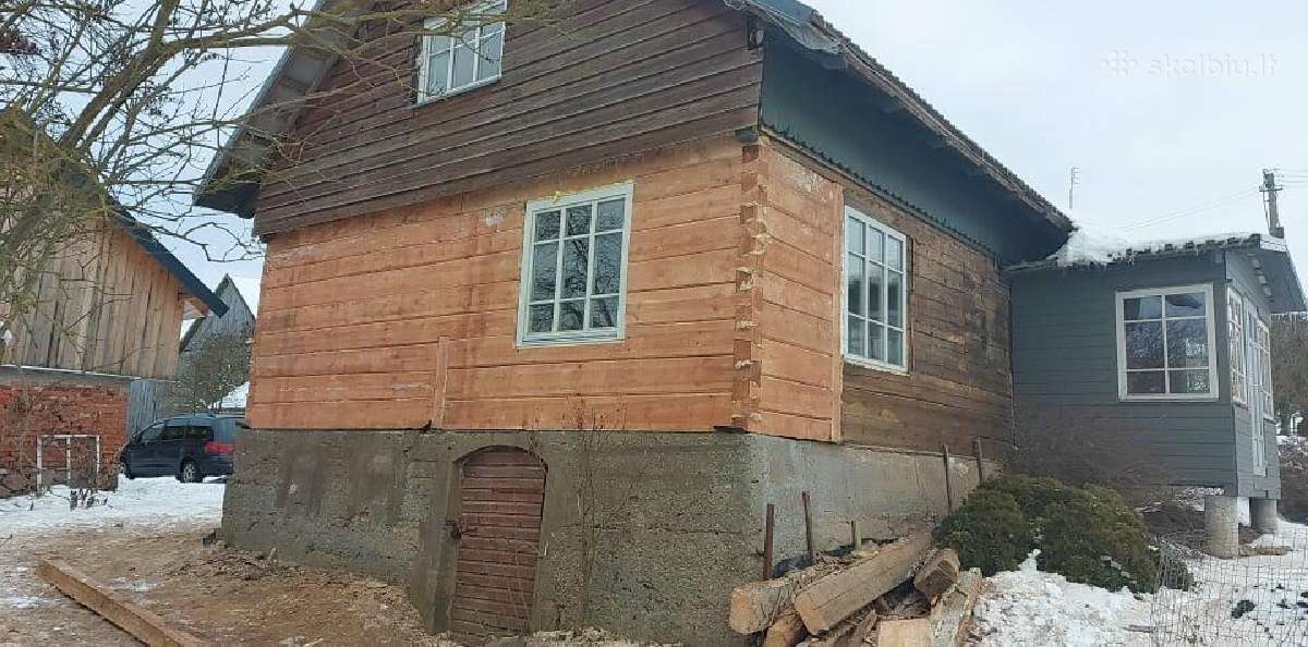 Senų namų rąstų keitimas ir pamatų atnaujinimas - nuotraukos Nr. 25