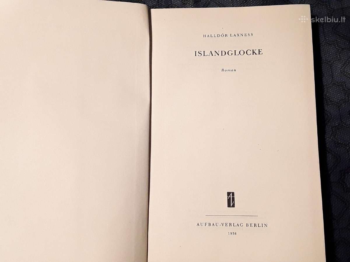 Knyga . H. Laxness Island Glocke . - nuotraukos Nr. 2