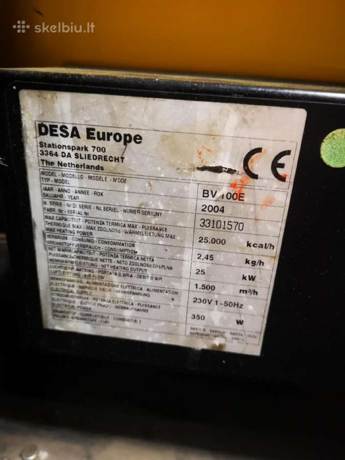 Dyzelinis šildytuvas su duslintuvu 25 kw - nuotraukos Nr. 3
