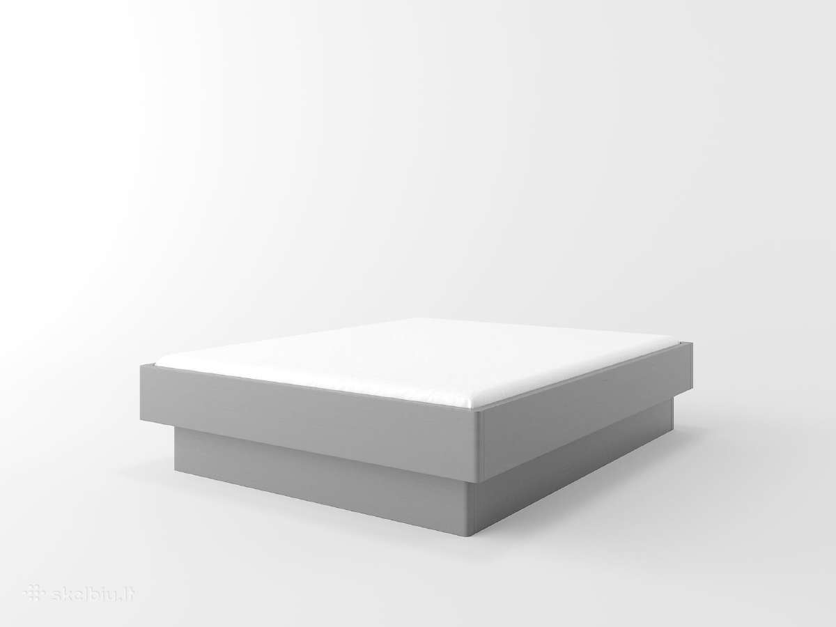 Natūralaus medžio masyvo lova Futuristika2 200x200 - nuotraukos Nr. 3