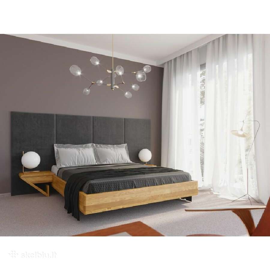 Natūralaus medžio masyvo lova Futuristika2 200x200 - nuotraukos Nr. 4