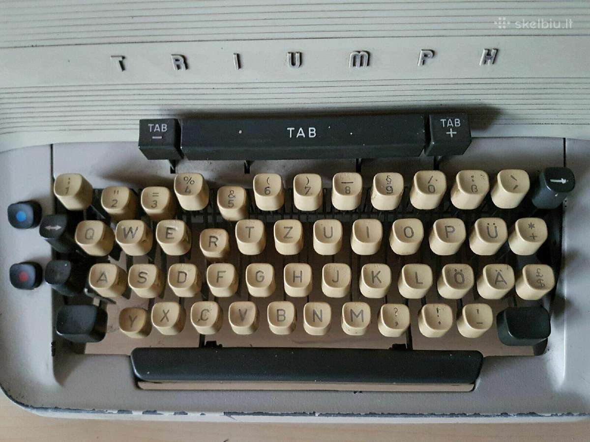 Triumph matura 30 mechaninė spausdinimo mašinėlė - nuotraukos Nr. 3