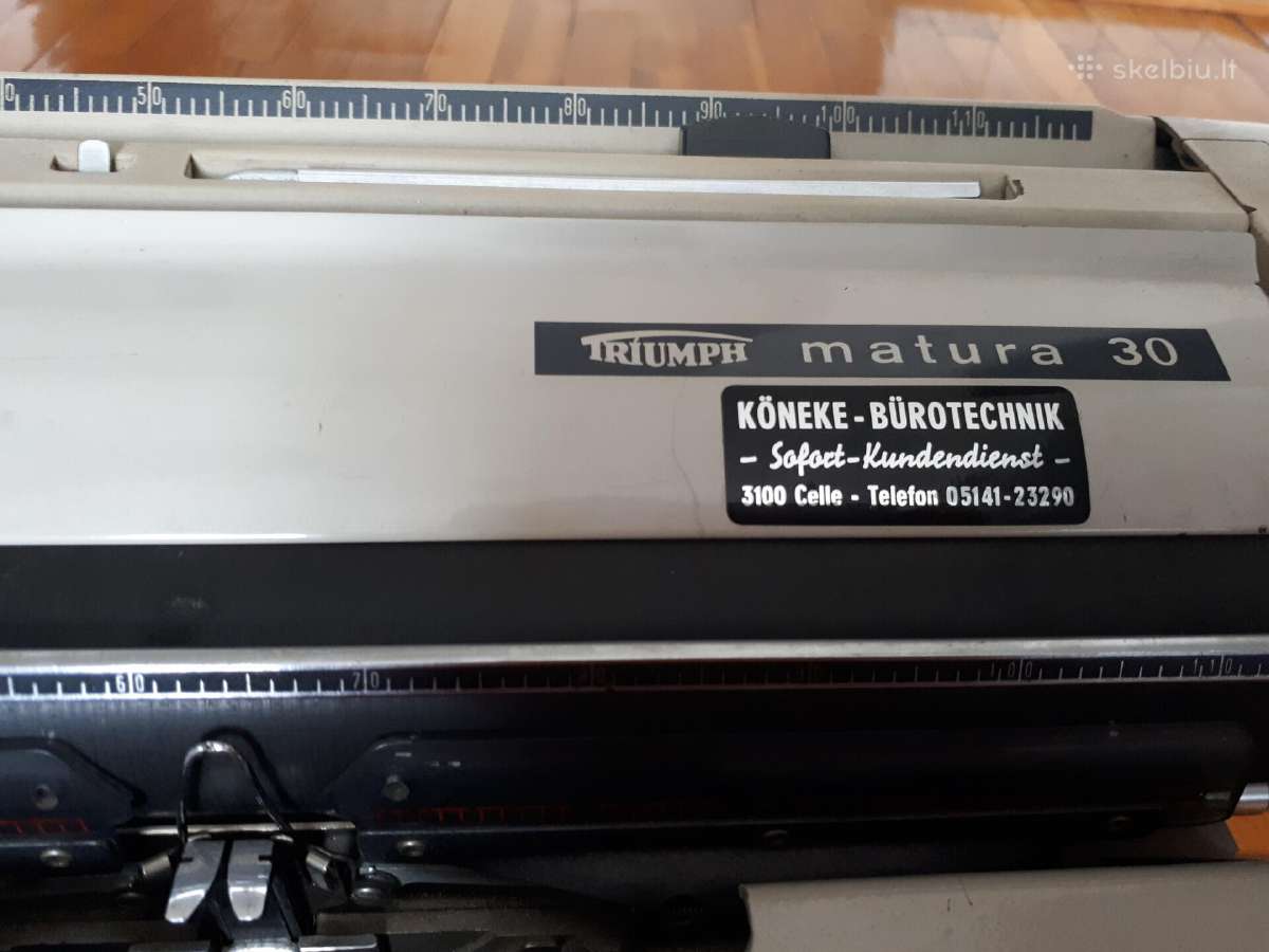 Triumph matura 30 mechaninė spausdinimo mašinėlė - nuotraukos Nr. 4