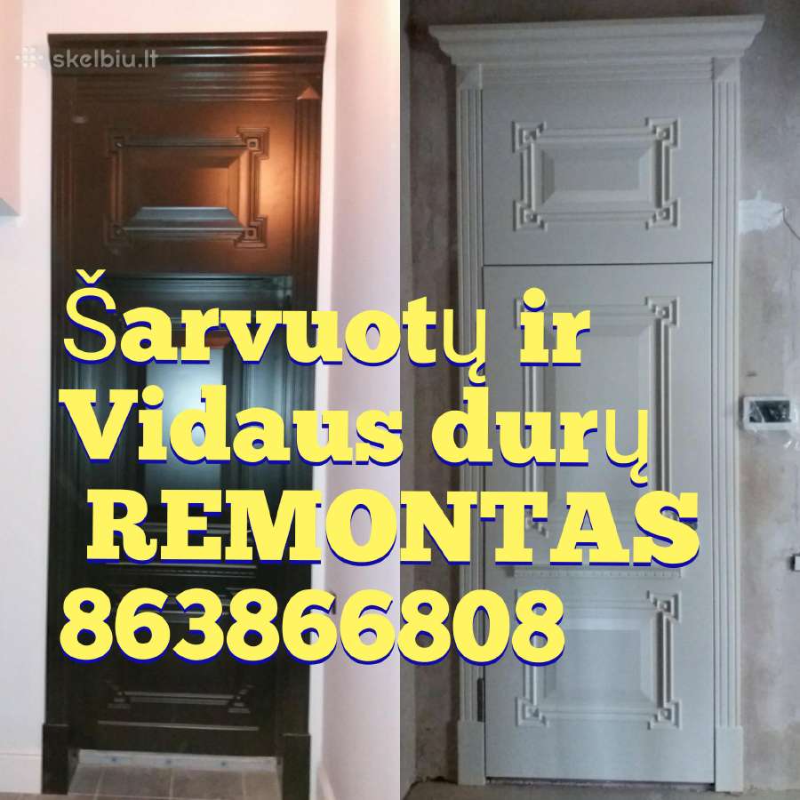 Durų remontas-restauravimas