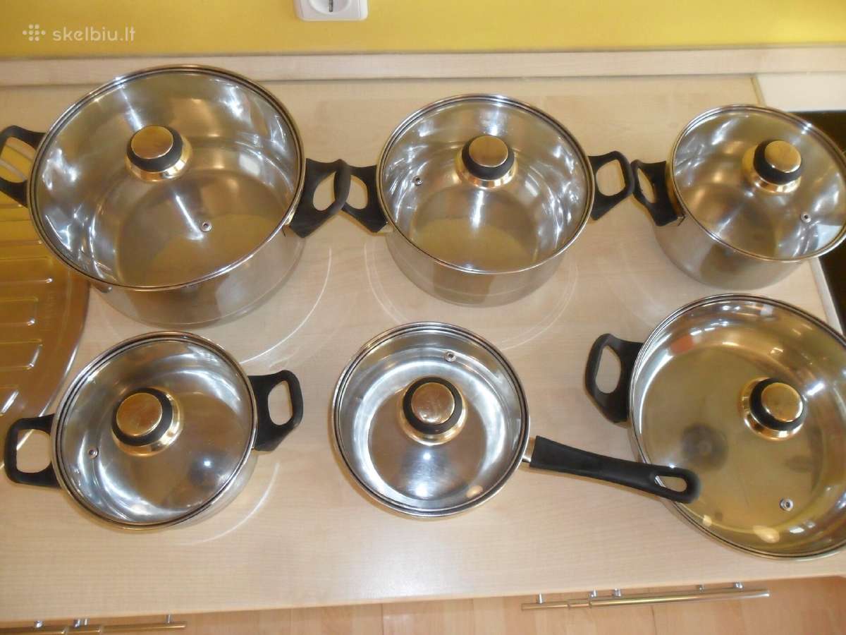 Parduodu 12 daliu puodu rinkini. Kaina: 75eur - nuotraukos Nr. 2