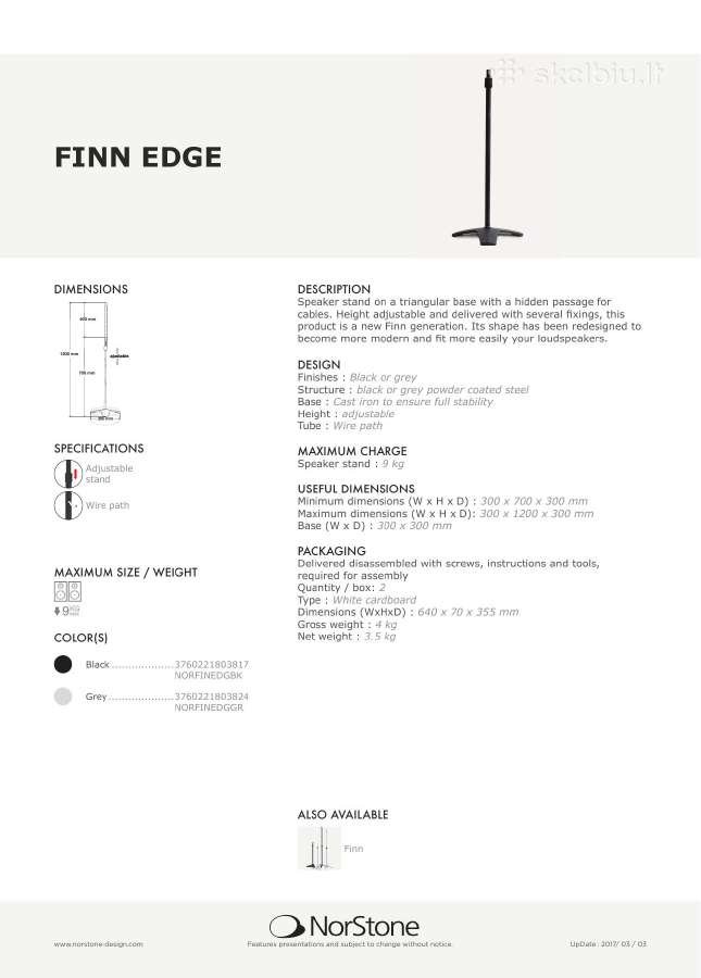 Hifi audio staliukas Norstone Esse Hifi Vinyl - nuotraukos Nr. 16