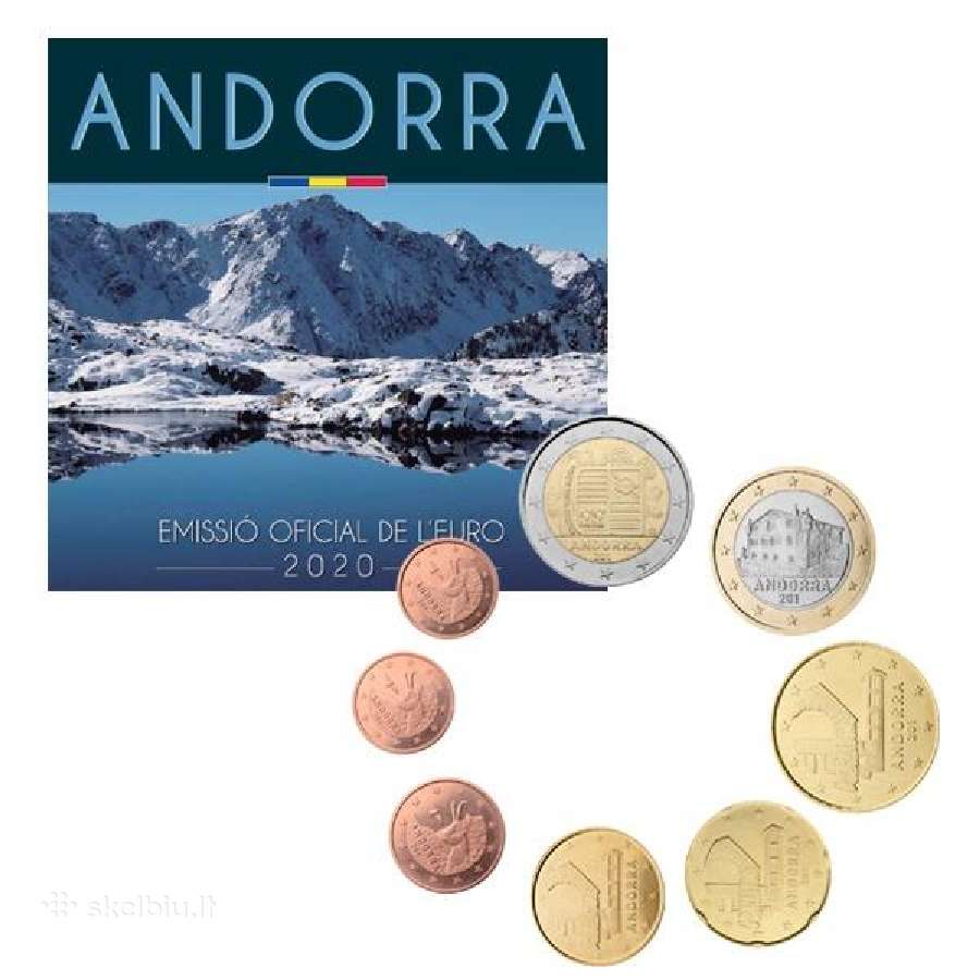 Portugalija, Slovakija, Kipras, Andora 2 euro 2020 - nuotraukos Nr. 3