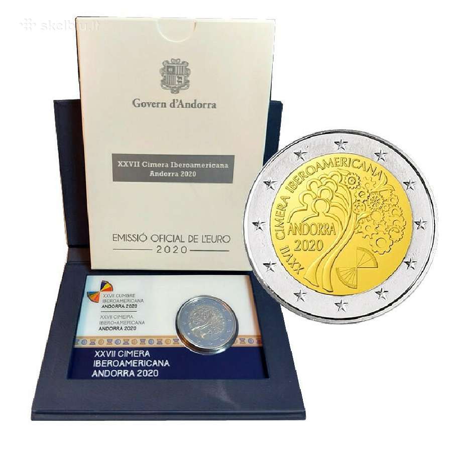 Portugalija, Slovakija, Kipras, Andora 2 euro 2020 - nuotraukos Nr. 5
