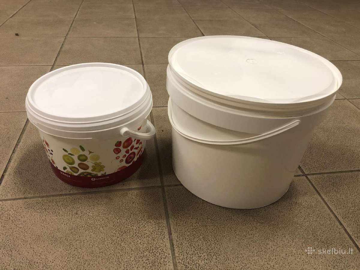 Plastikiniai kibirai, 5ltr, 10ltr