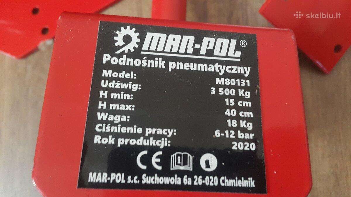 Akcija! Pneumatinis 3.5t Domkratas-"pūslė"! - nuotraukos Nr. 13
