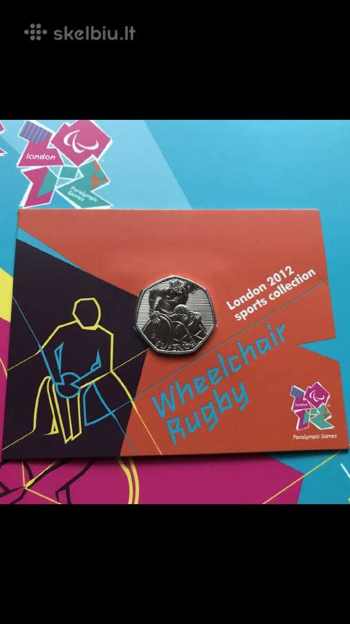 Moneta UK 2012m 50 pensu wheelchair rugby