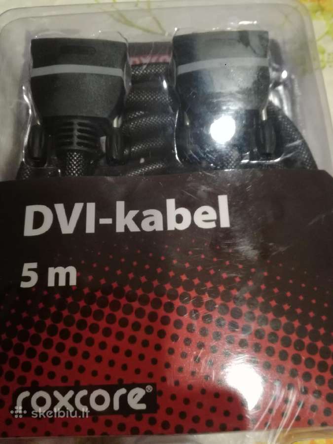 5m Dvi kabelis naujas