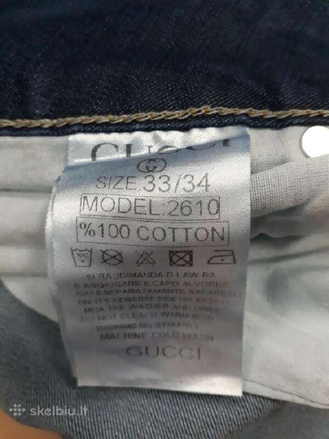 Klasikiniai Gucci džinsai aukštaūgei L - nuotraukos Nr. 4