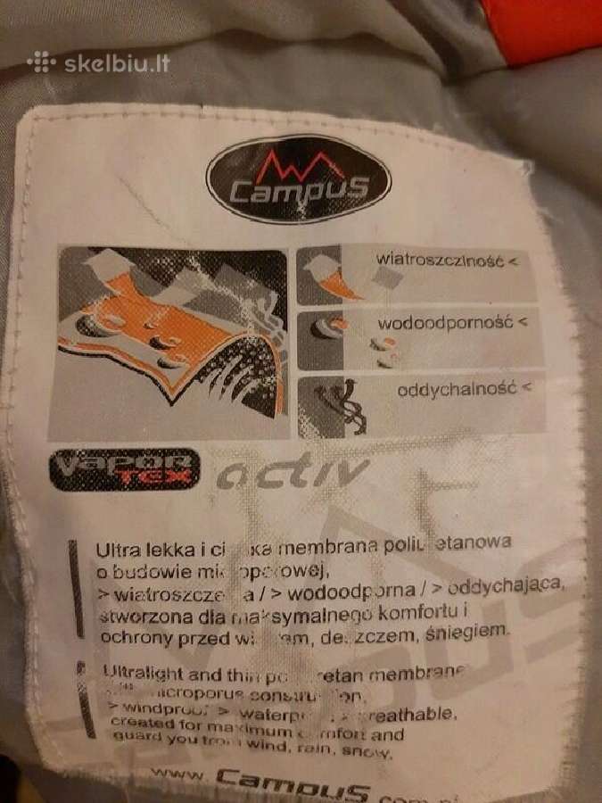 Campus neperlyjama striukė slidinėjimui M-l - nuotraukos Nr. 3