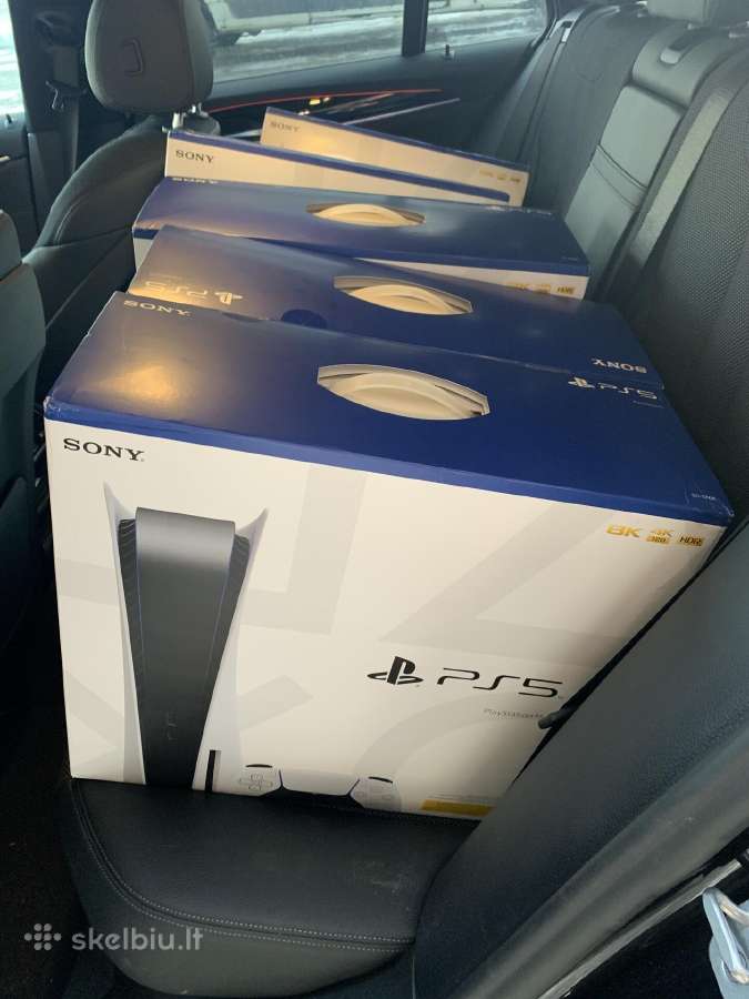 Nauji ps5 slim disk 1tb su 2m. garantija tik 599€